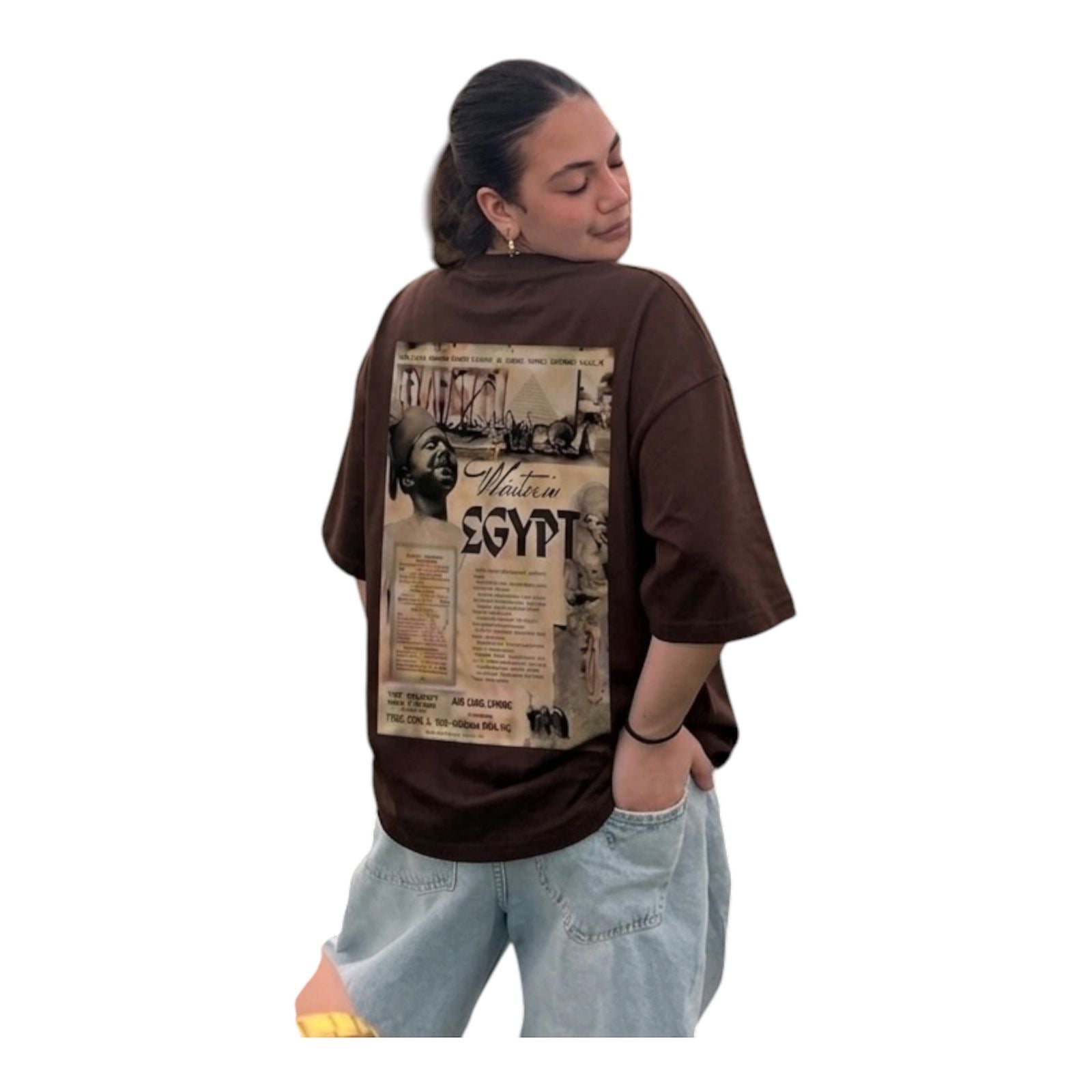 Box Fit Vintage Egypt Poster shirt