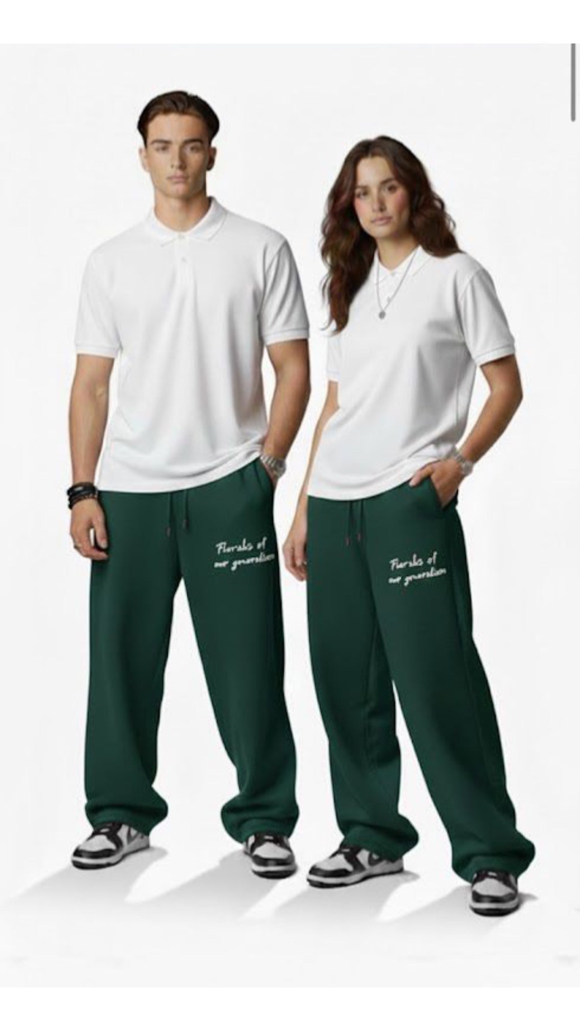 Pharohs Of Our Generation -Baggy sweatpants - Black Grey/Dark olive