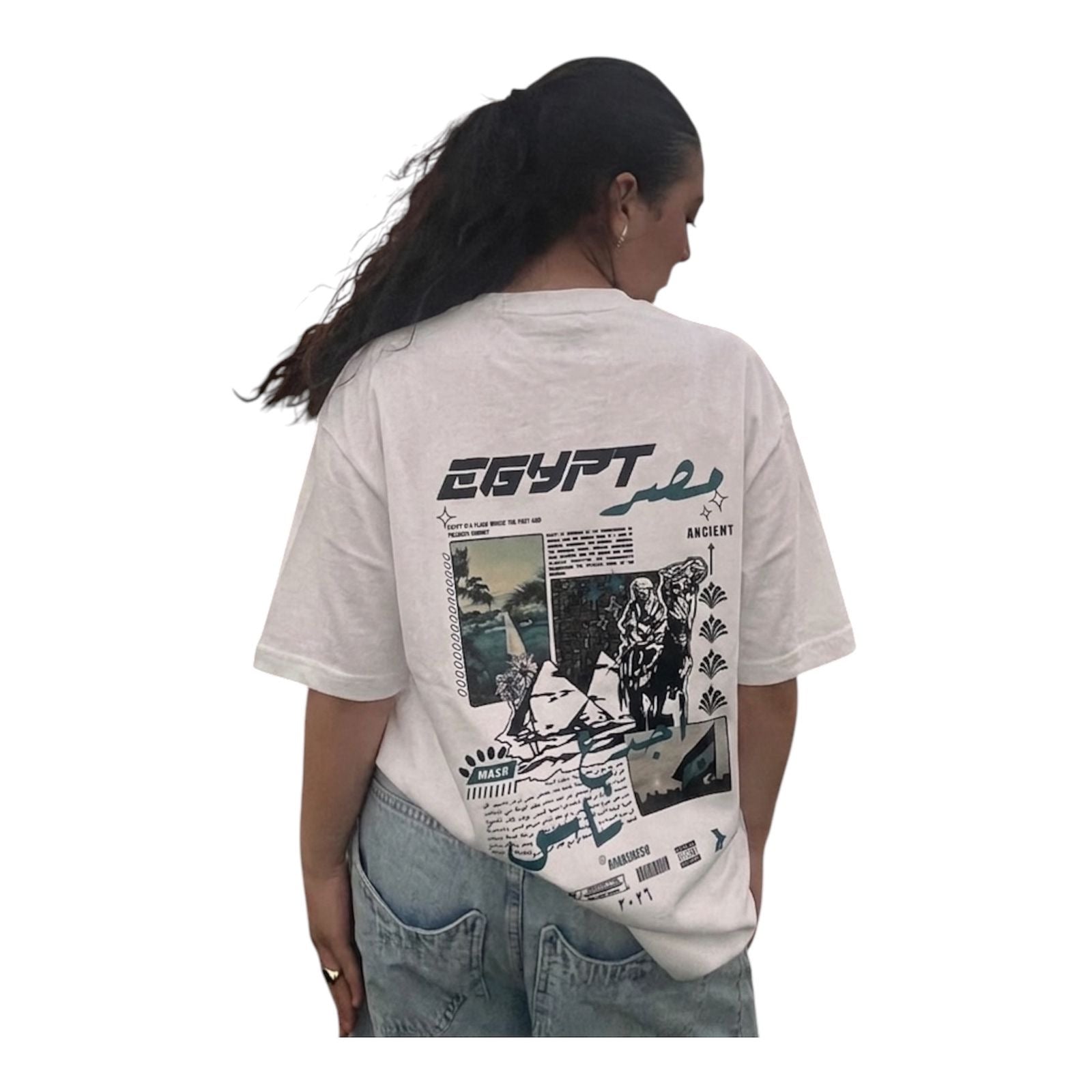 Box Fit white Egyptian Unisex shirt