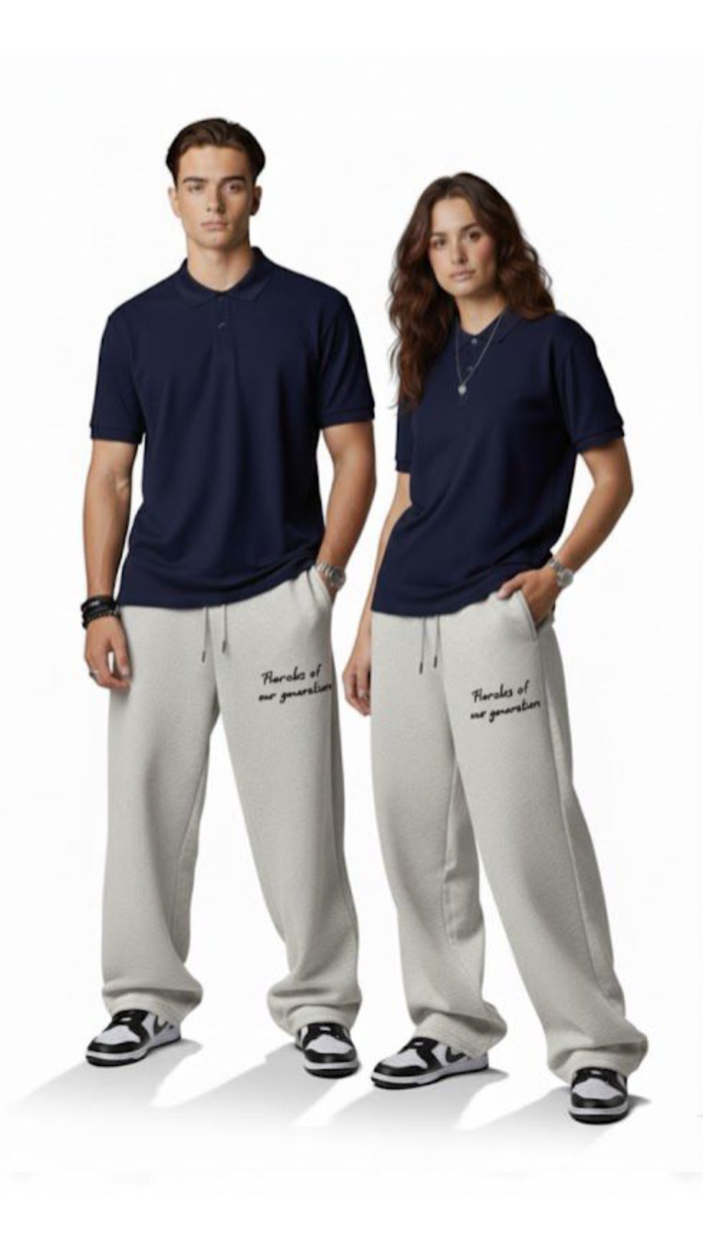 Pharohs Of Our Generation -Baggy sweatpants - Black Grey/Dark olive