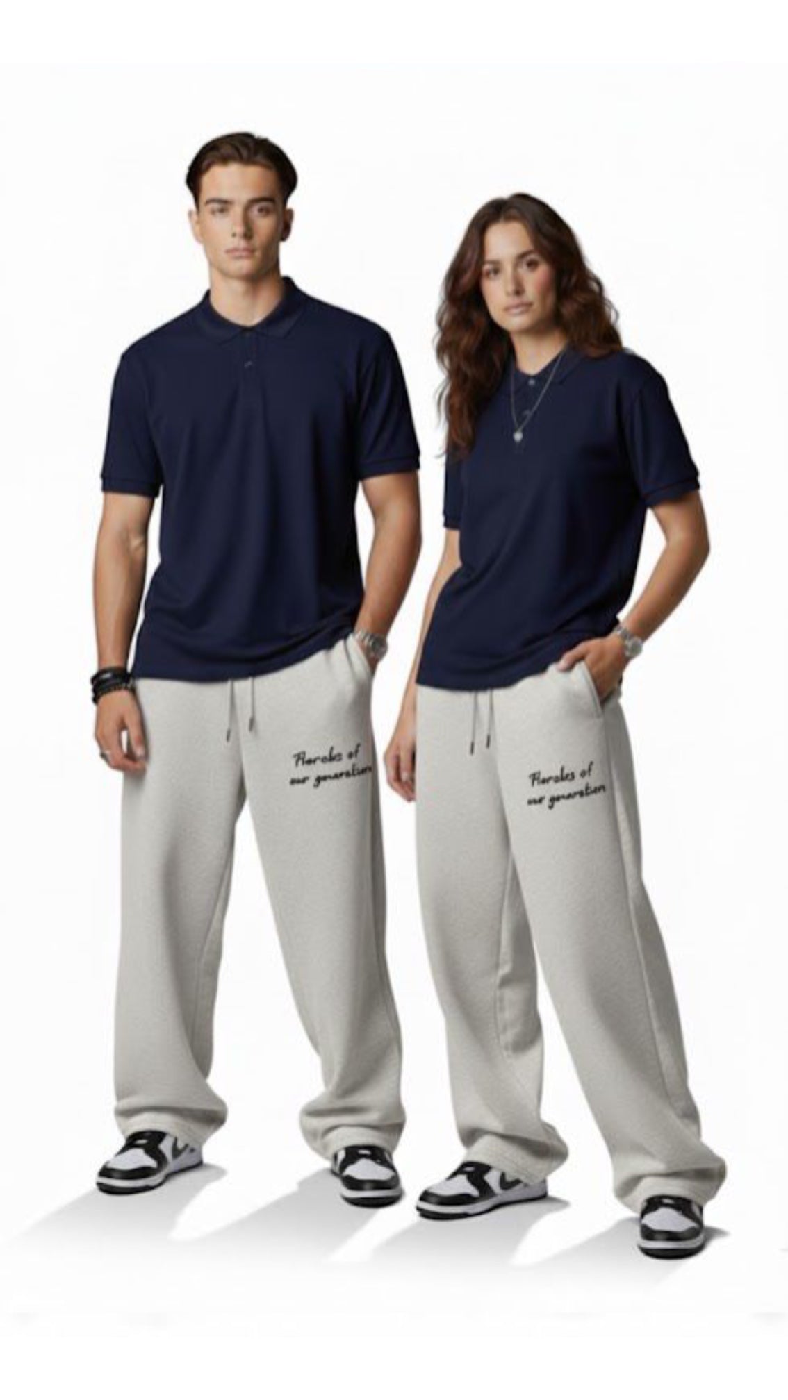 Pharohs Of Our Generation -Baggy sweatpants - Black Grey/Dark olive