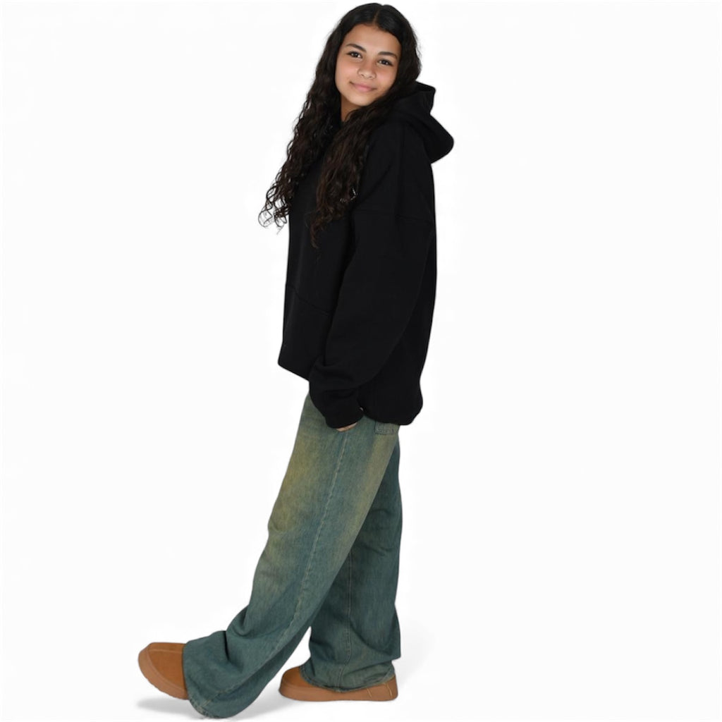 Over-sized hoodie - Black