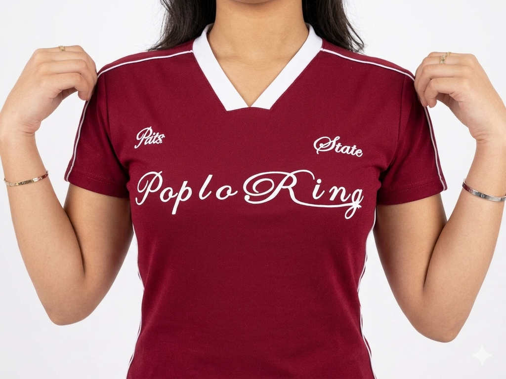 “ExploRing State V-Neck baby tee