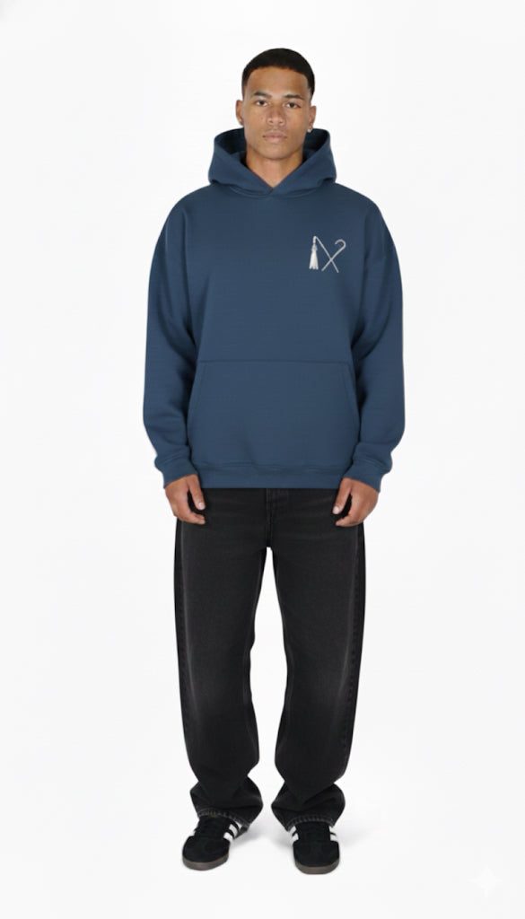 Over-sized hoodie - Petroleum Blue