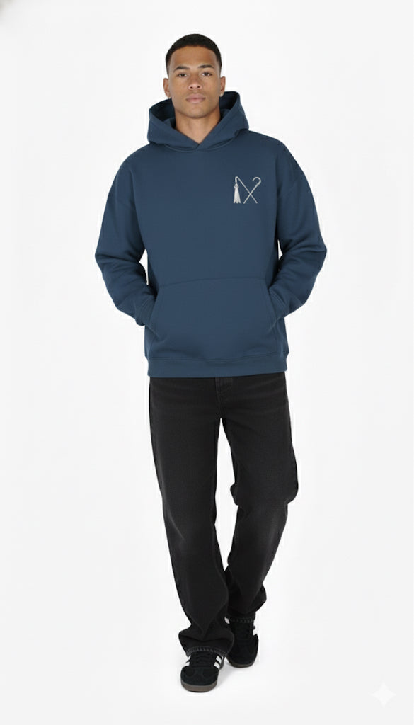 Over-sized hoodie - Petroleum Blue
