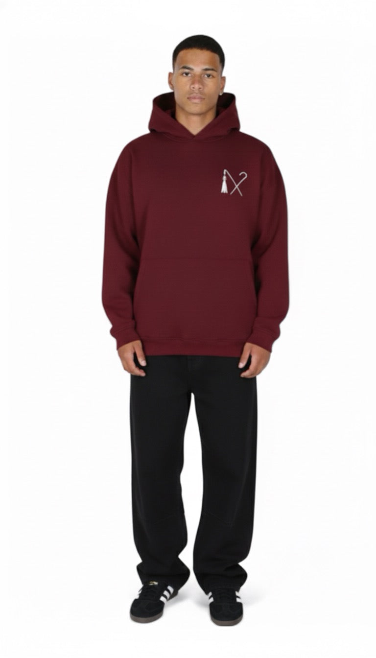 Over-sized hoodie - Burgundy