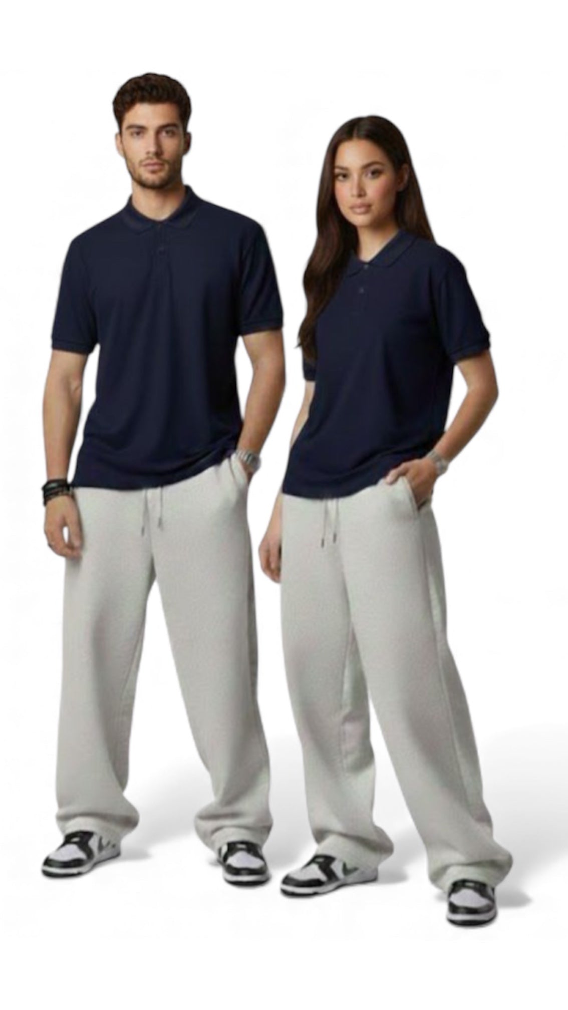 Baggy sweatpants Grey/Black/Dark olive