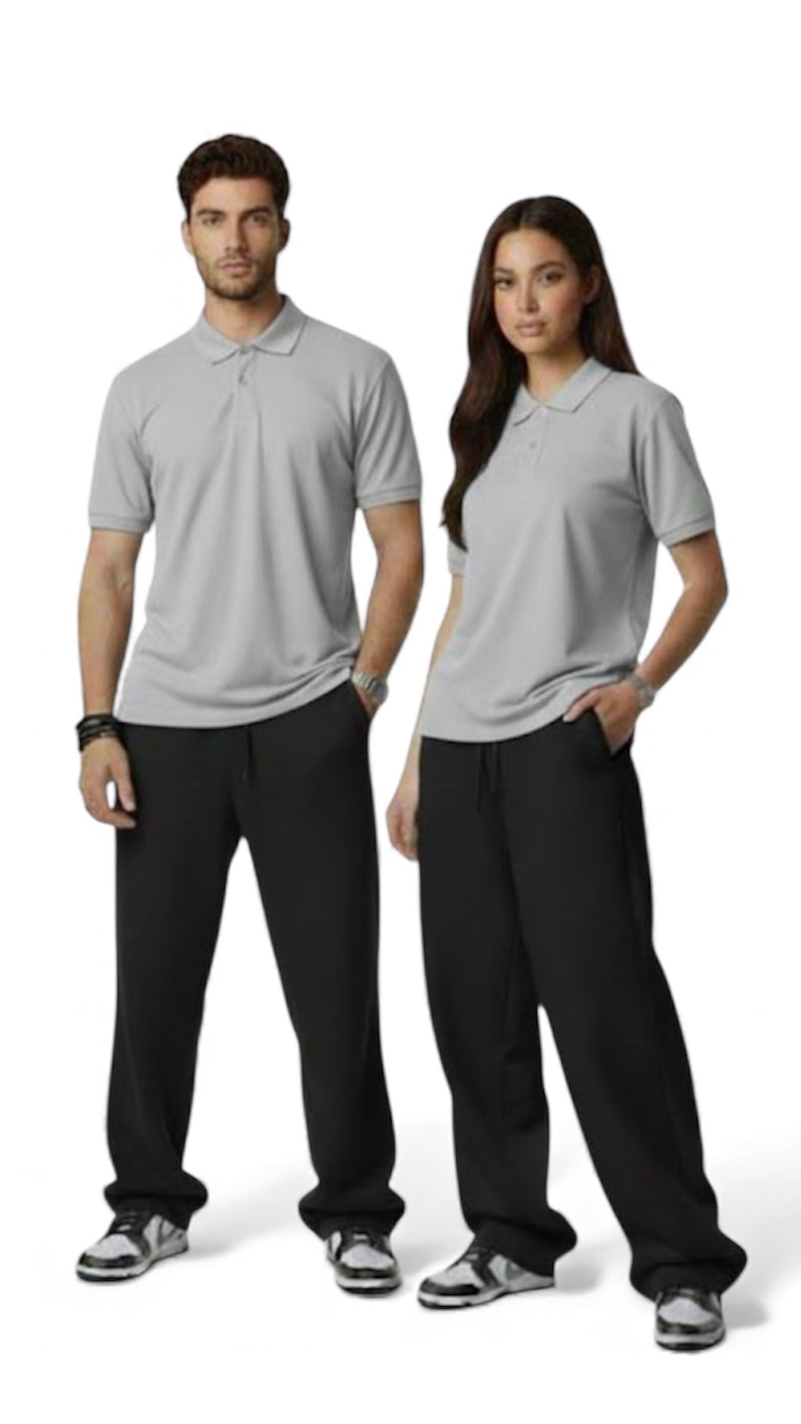 Baggy sweatpants Grey/Black/Dark olive