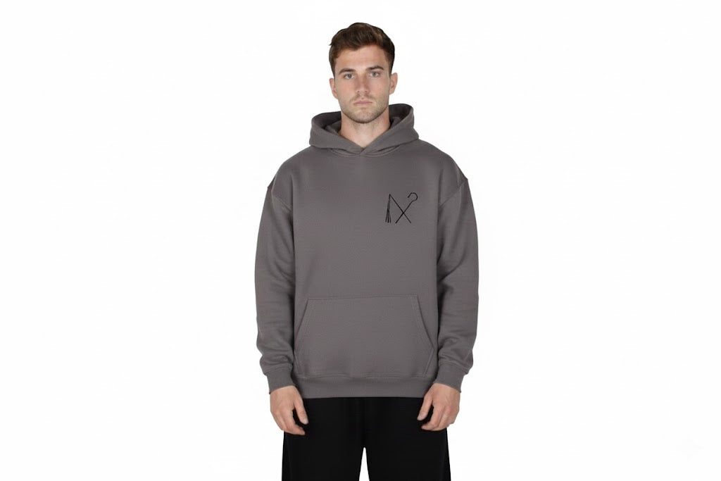 Over-sized hoodie - Grey