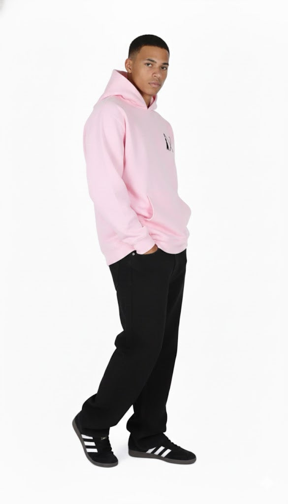 Over-sized hoodie - Baby Pink