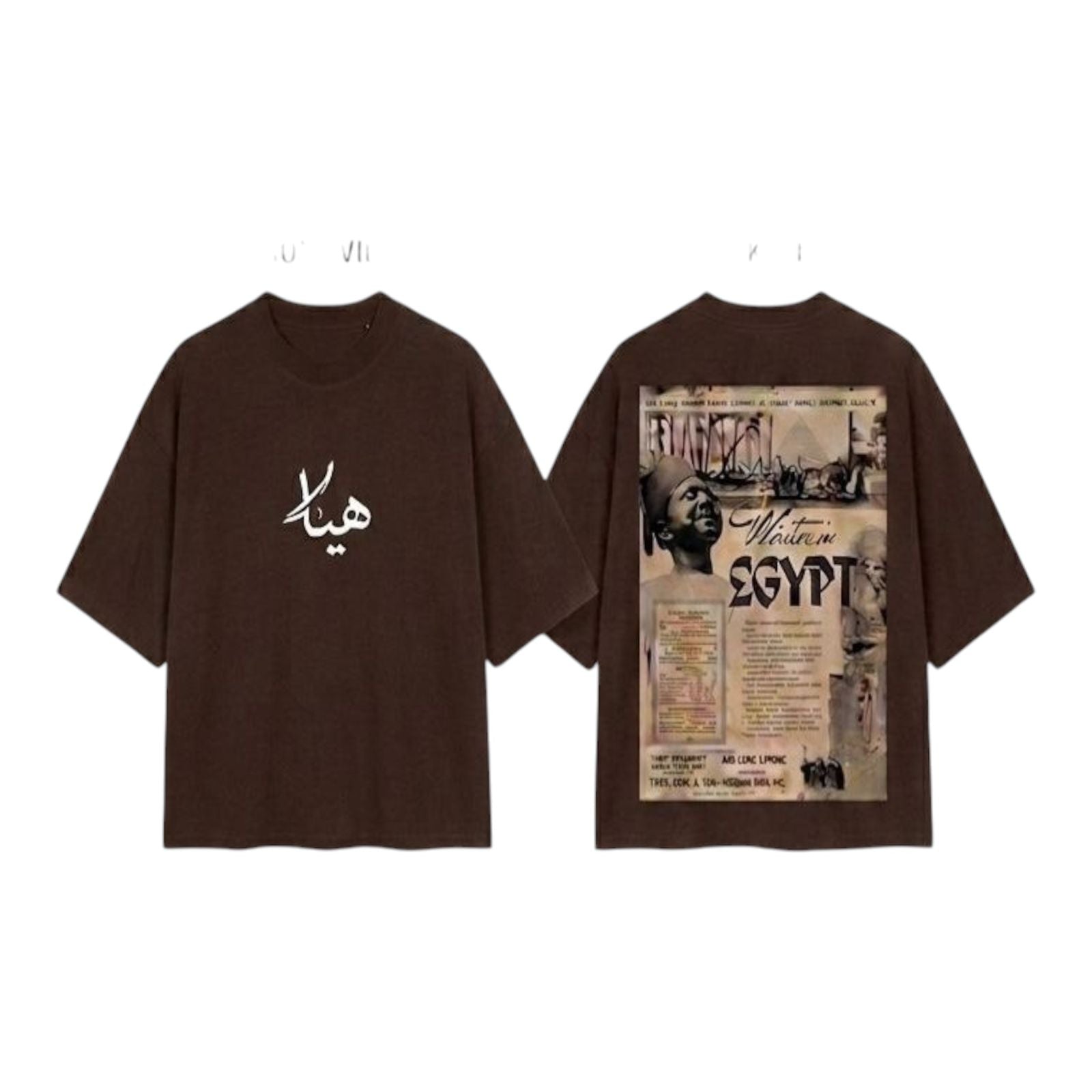 Box Fit Vintage Egypt Poster shirt