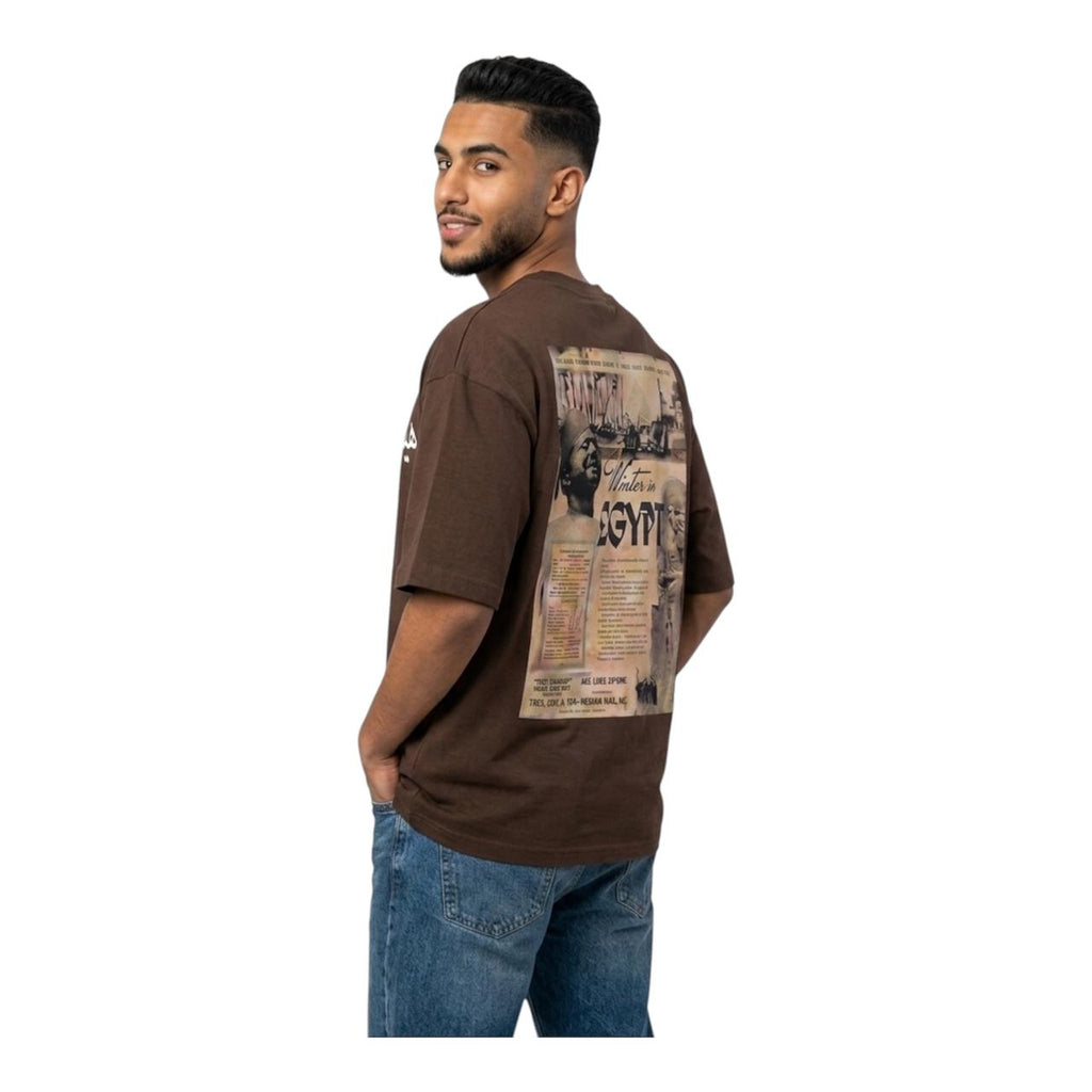 Box Fit Vintage Egypt Poster shirt